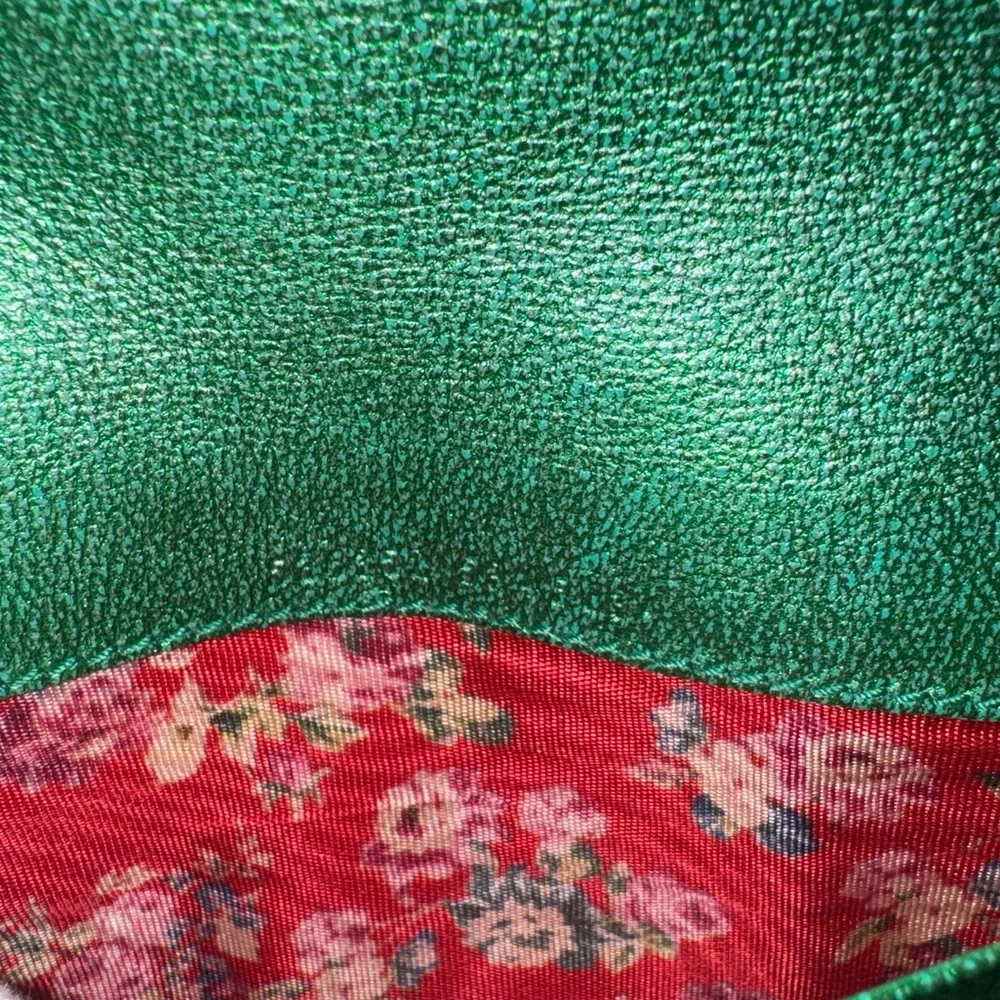 Gucci Green Long Wallet with Horsebit GG